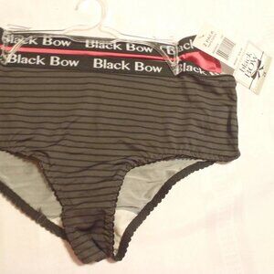 2 Pair Black Bow size 2X Hipster Panty Panties NWT.